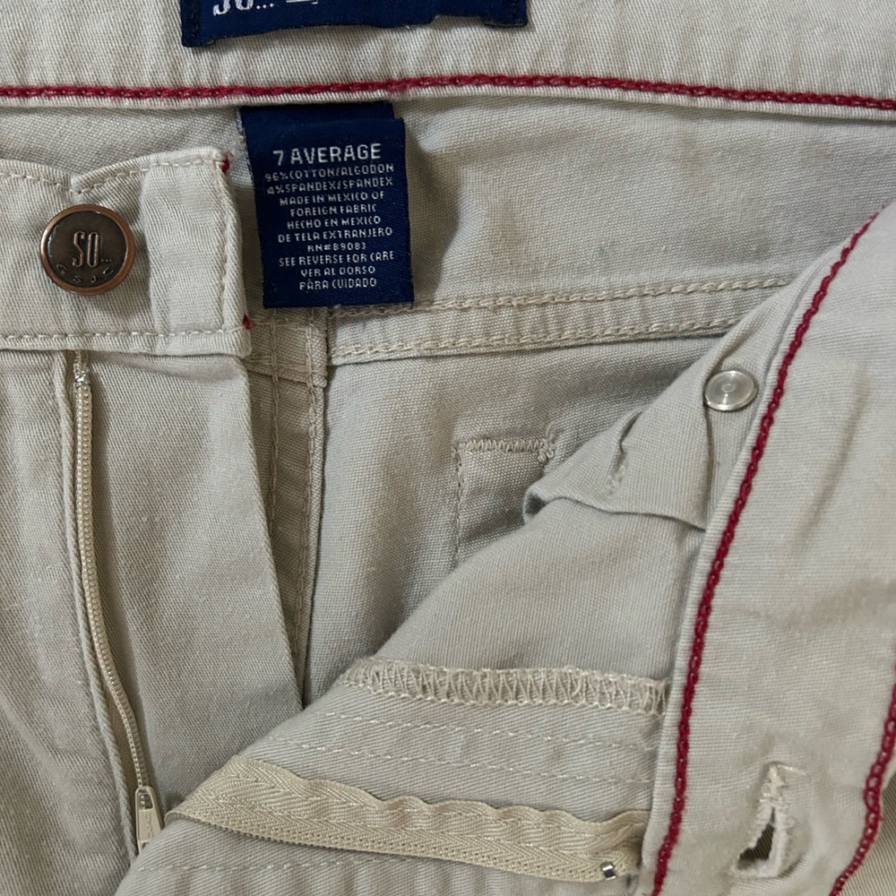 WOMENS CREAM SO GSjC STRETCH PANTS 7 AVG - Picture 3 of 3